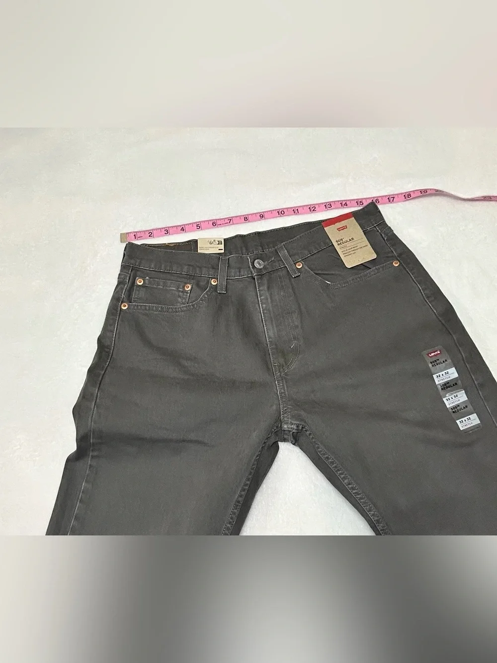 NWT Levi’s Men's Straight-Leg Gray Jeans - 505 Style 32x32